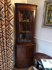 Antique Oak Corner Cabinet