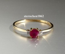 Ring * 585 Gold * Ruby *
