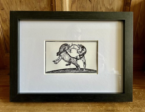 Gustav vigeland woodcut - woodcut,