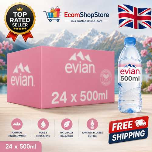 500ml evian natural - 24, x
