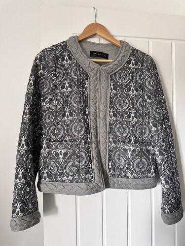 Zara black grey paisley - zara,