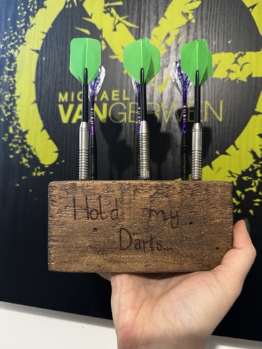 Wooden block darts - block, holder