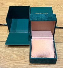 Genuine Original Roberto Coin Jewellery Bracelet Chain Green Box Case with Bow