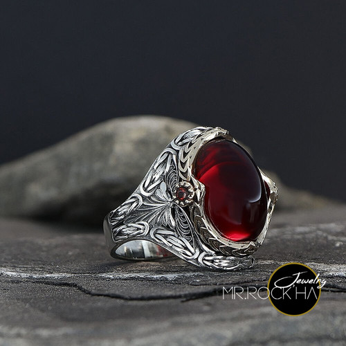 Red zircon stone king - red,