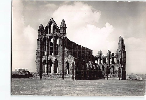 Postcard ruins whitby - ruins, abbey