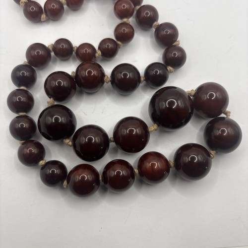 Vintage cherry amber bakelite - cherry,