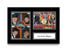 Sir Peter Blake Signed A4 Photo Autograph Beatles Pop Art Gift Display + COA