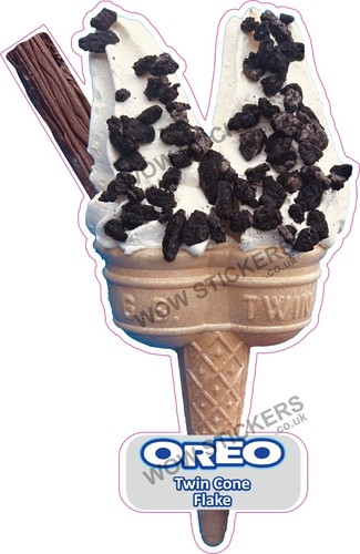 Ice cream van sticker - , twin