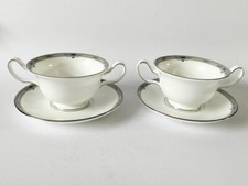 Wedgwood Amherst Soup Coupes And Plates X 2 