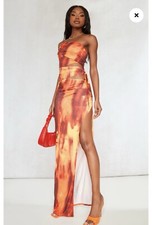 ORANGE ABSTRACT PRINT SLINKY