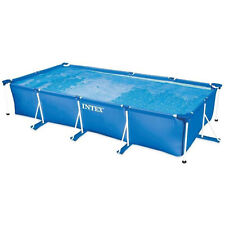 Intex Rectangular Metal Frame Above Ground Swimming Pool 4.5m x 2.2m #28274