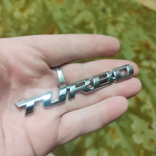 Turbo metal logo silver - metal,
