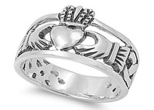 Sterling Silver Claddagh Men's