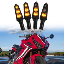 4x Motorcycle LED Amber Turn Signal Light For Honda CBR250 CBR1000 CBR600 CBR650