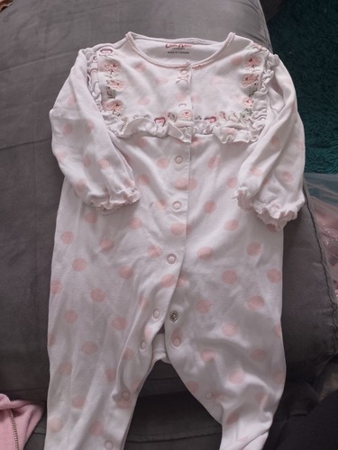Girls polka dot sleepsuit - polka,