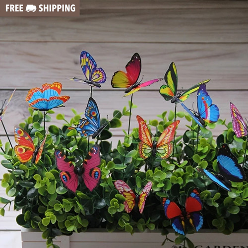 10pcs butterfly stakes - 10pcs,