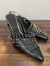 Zara Black Gold Studded
