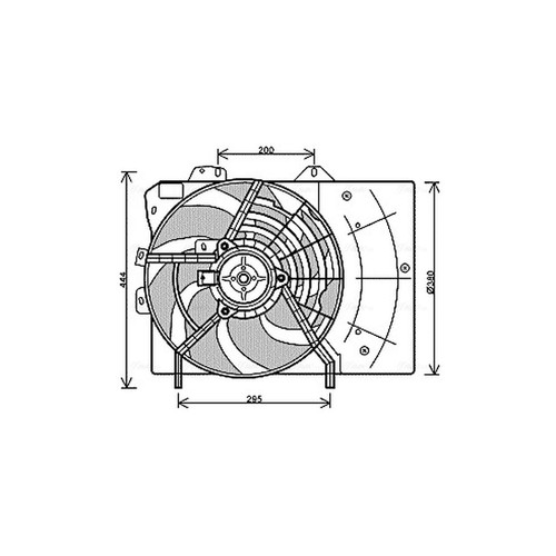 Radiator fan for peugeot - radiator,