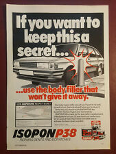 Isopon P38 Bodyfiller - Magazine Advert #B10865