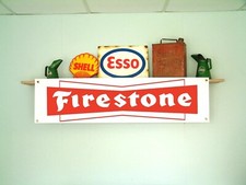 FIRESTONE Tires BANNER Retro Workshop Garage Tyre Fitting Bay Wall Display