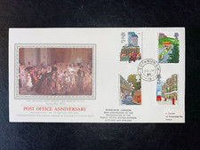 1985 ROYAL MAIL 350 PPS SILK/SOTHEBY'S No.14 FDC & EDINBURGH CDS CV £20