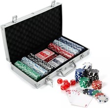 300pc Casino Poker Set Texas
