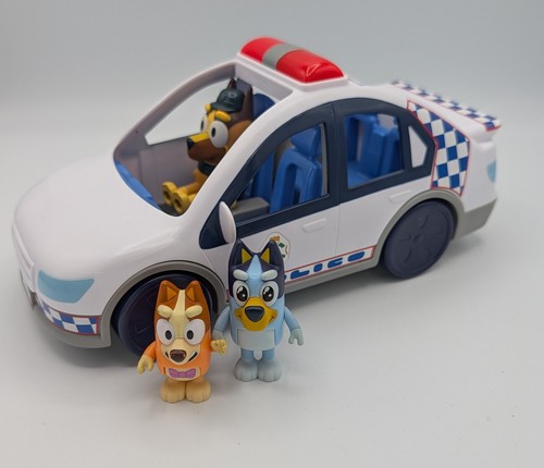 Bluey police car playset with - car,