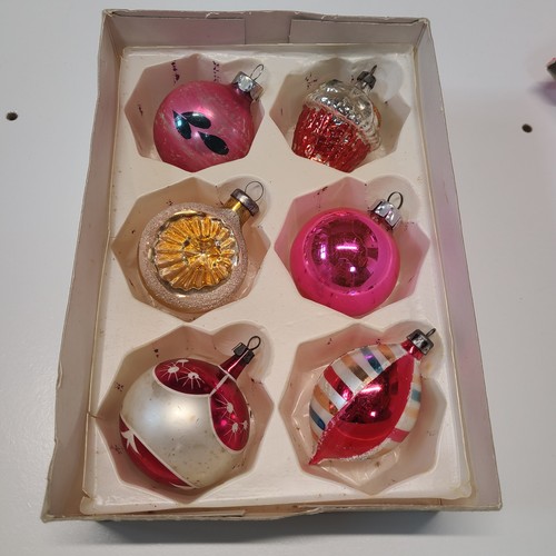 Vintage glass christmas - glass,