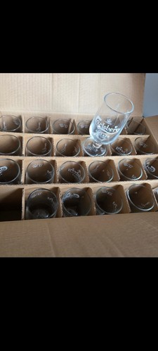 Carlsberg half pint glasses - carlsberg,