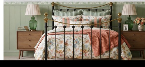Victorian cast iron double - double, bed