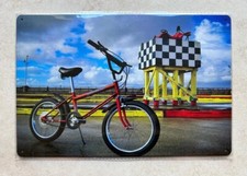 RALEIGH GRIFTER MK1 BIKE SIGN MAN CAVE PUB BAR RETRO 80'S BICYCLE 20x30cm