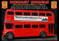 OLD ROUTEMASTER RED LONDON BUS; LONDON SIGHTSEEING TOUR No.15;  1/64 SCALE MODEL