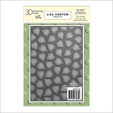Lisa Horton Crafts 3D EMBOSSING FOLDER 5" x 7" Dimensional HIGH QUALITY LHCEF