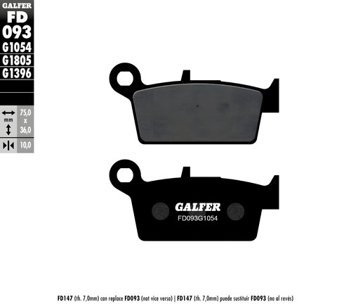 Brake pads galfer - brake,