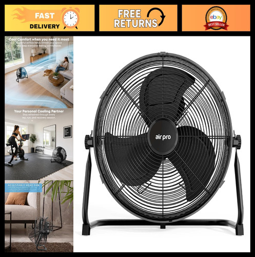 High velocity floor fan - high,