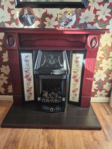 Gas fire with surround - fire,