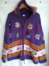 Purple Hoodie Cardigan One