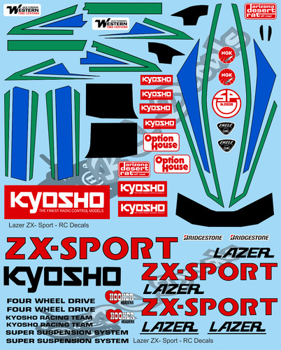 Vintage kyosho lazer sport - kyosho, zx-sport