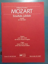 Exsultate, jubilate K165 Full Score, and instrument parts. Mozart BA 4897