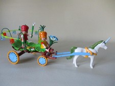PLAYMOBIL FAIRIES 4195 FAIRIES WITH CARRIAGE AND UNICORN RARE & COMPLETE