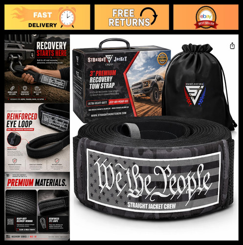 Heavy duty tow strap - 3", x