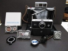 Polaroid 250camera outfit clean no battery corrosion lenses timer self timer