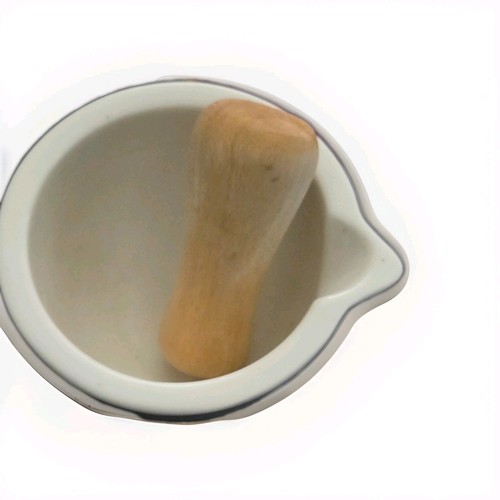 White ceramic mortar and - mortar,
