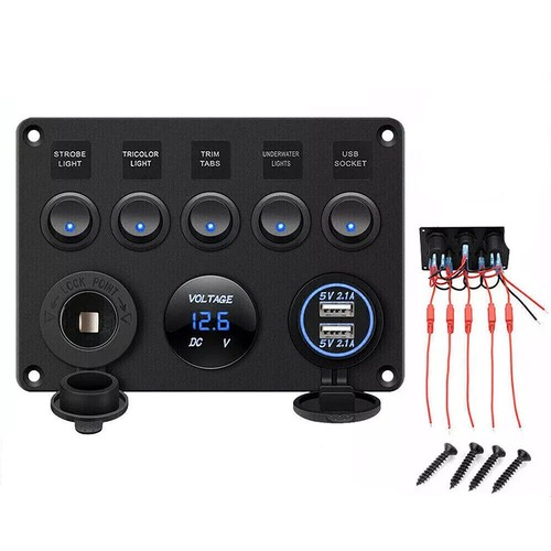 Gang rocker switch - 5,