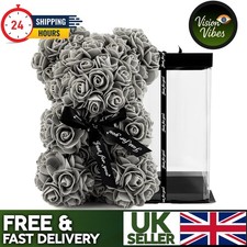 Rose blue teddy bear - rose,