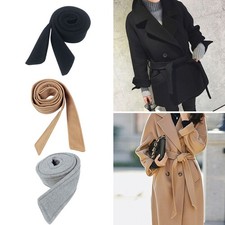 Woolen Sash Coat Belt Overcoat