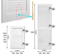 Wardrobe Louvre Door Solid
