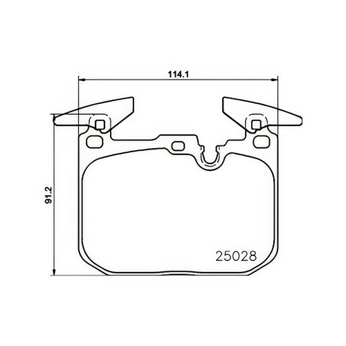 Brembo brake pad set front - pad,