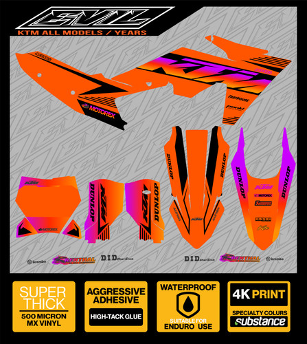 Graphics kit ktm sx sxf - mx,