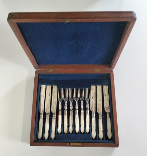 Antique sterling silver and - ,